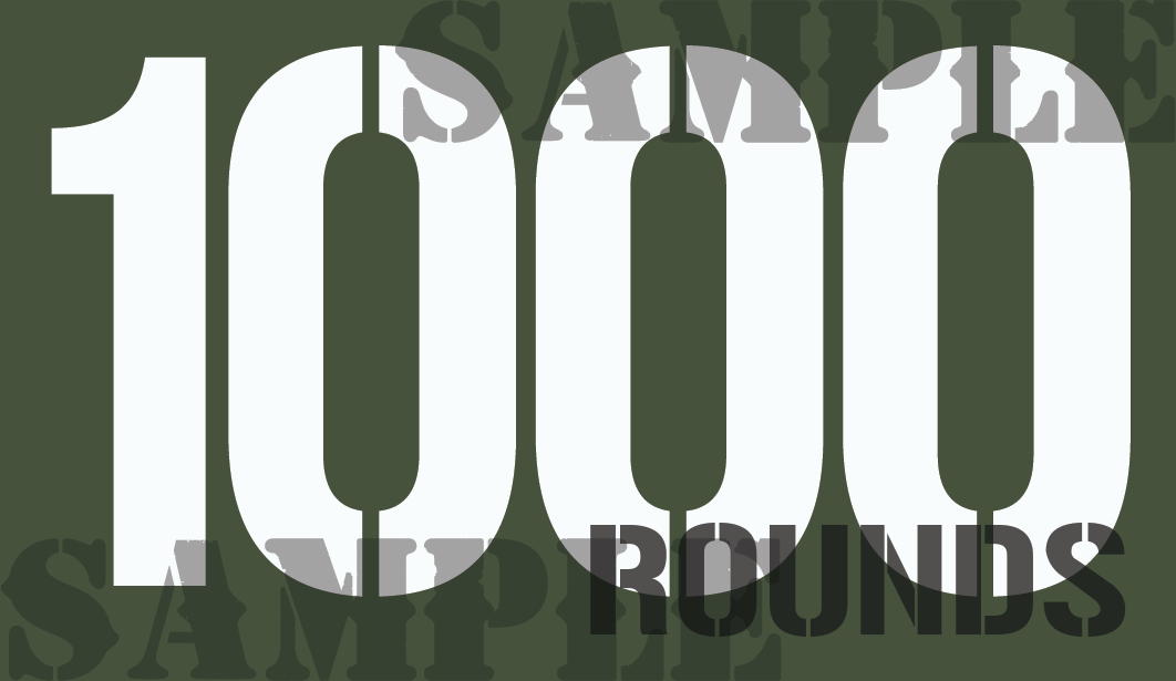 1000 Rds - White- Stencil - .50Cal (NC)