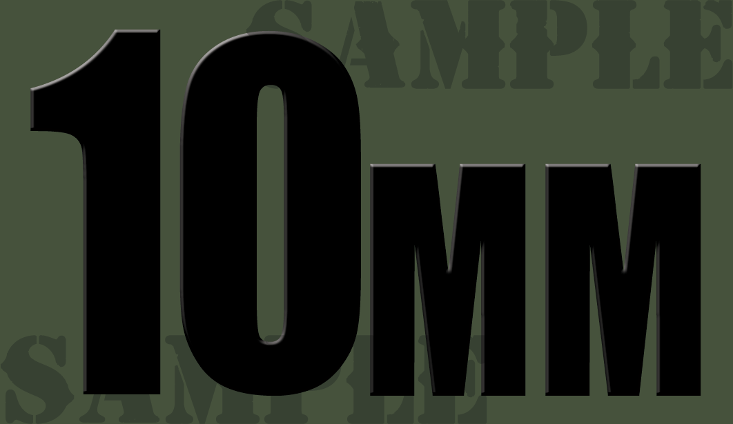 10mm - Black - Standard  - .50Cal