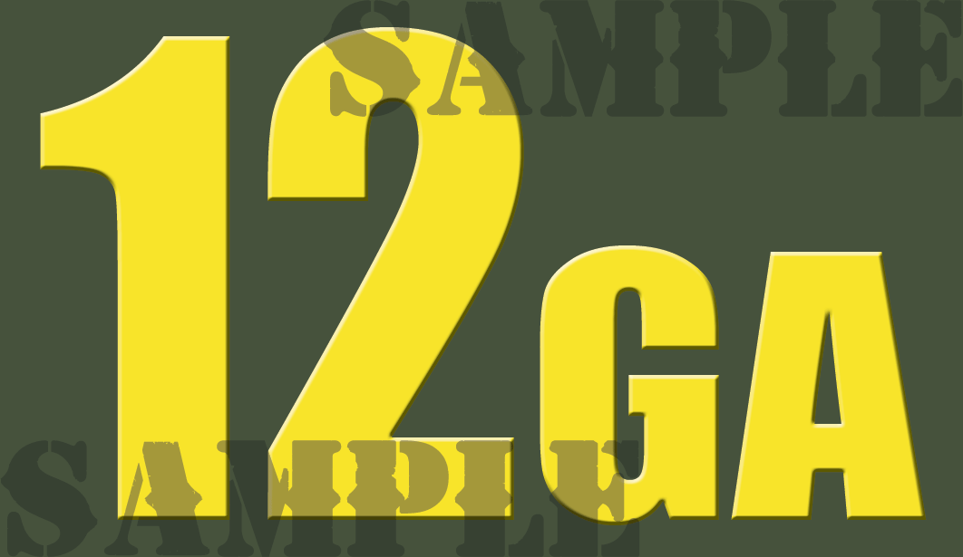 12GA - Yellow - Standard  - .50Cal