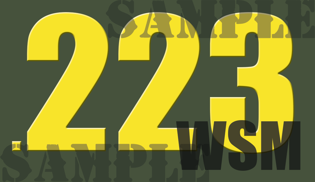 .223WSM - Yellow - Standard  - .50Cal