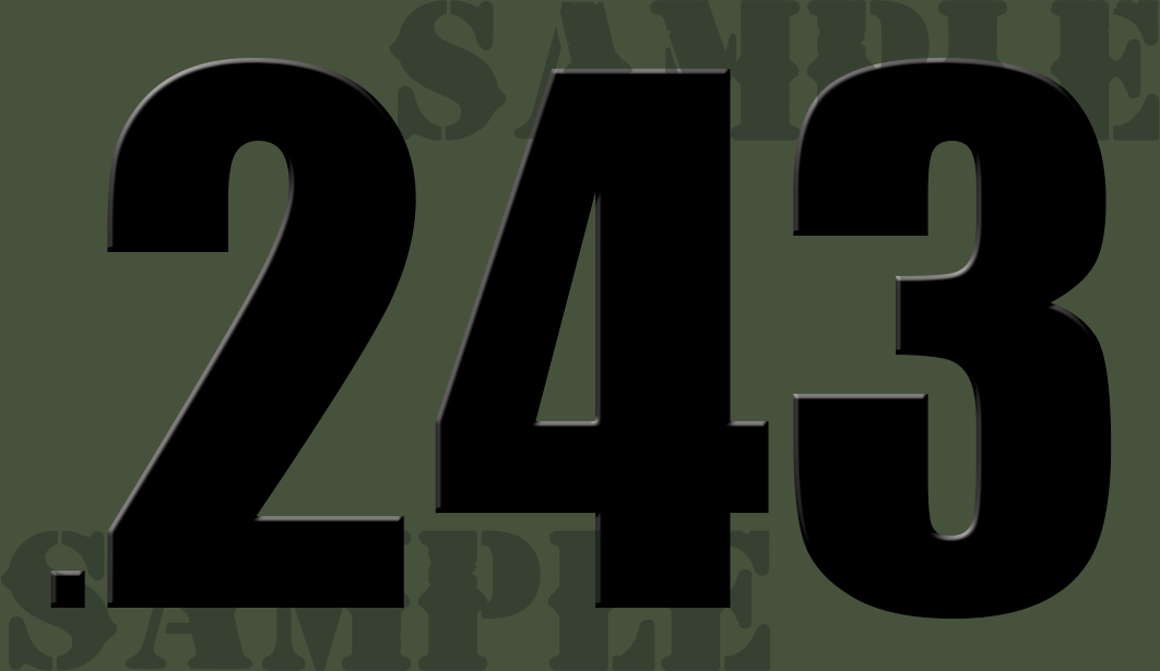 .243 - Black - Standard  - .50Cal
