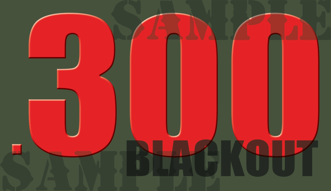 .300 Blackout - Red - Standard - .50Cal