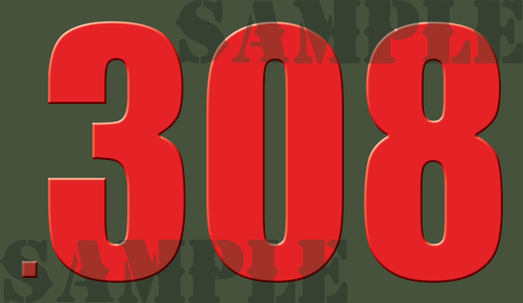 .308 - Red - Standard - .50Cal