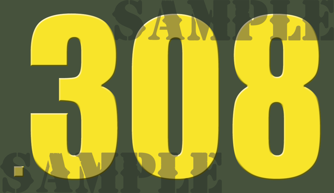 .308 - Yellow - Standard  - .50Cal