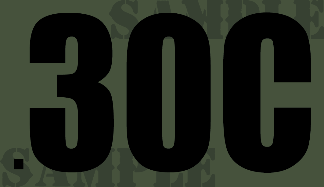 .30C - Black - Standard  - .50Cal
