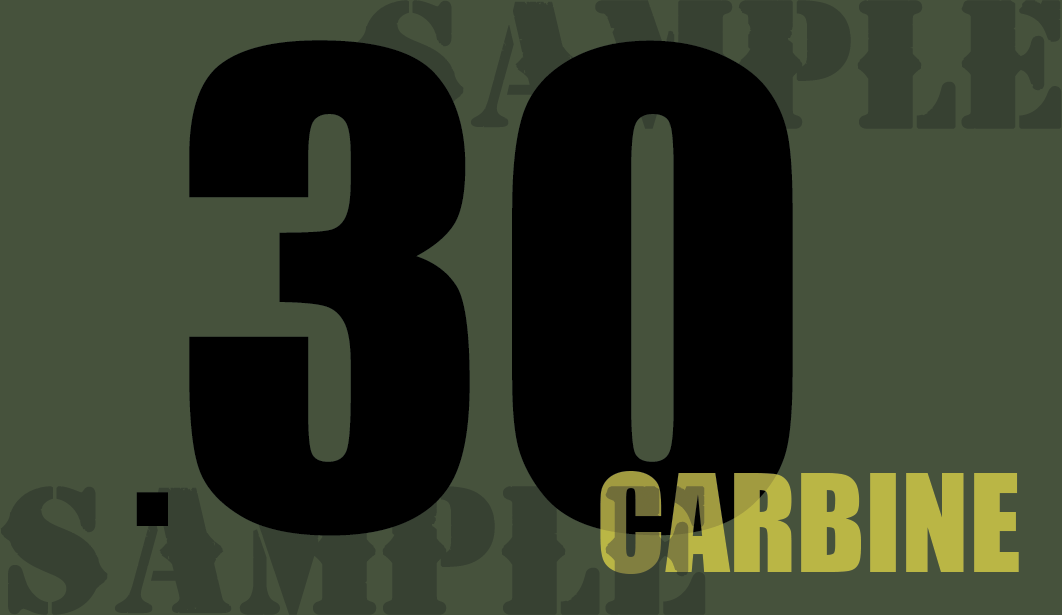 .30 Carbine - Black - Standard  - .50Cal