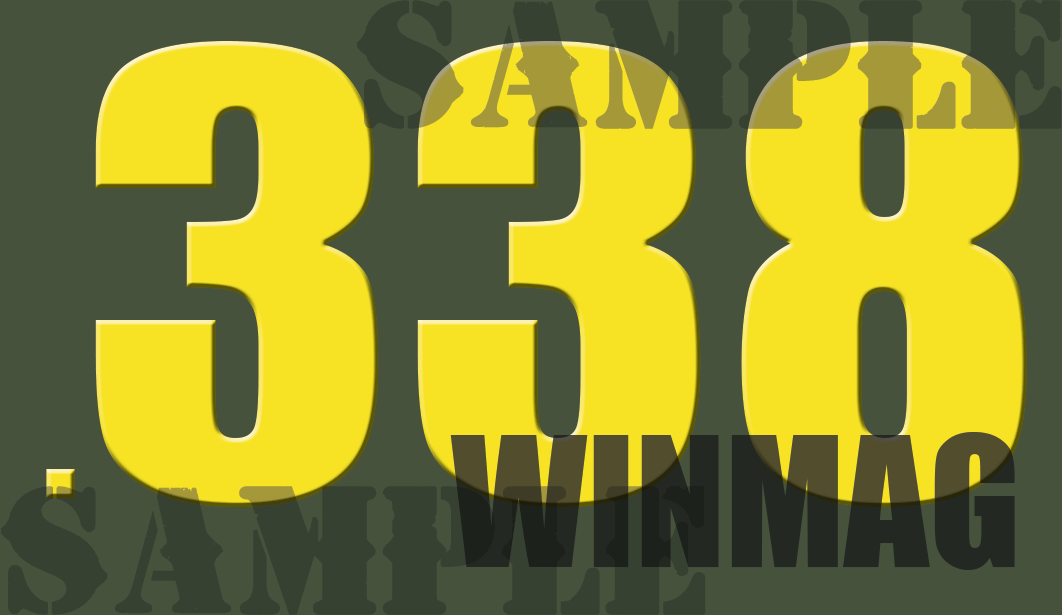 338 WinMag - Yellow - Standard  - .50Cal