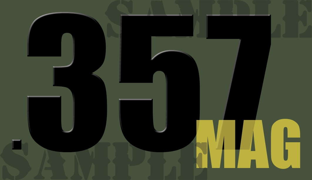 .357 Mag - Black - Standard  - .50Cal