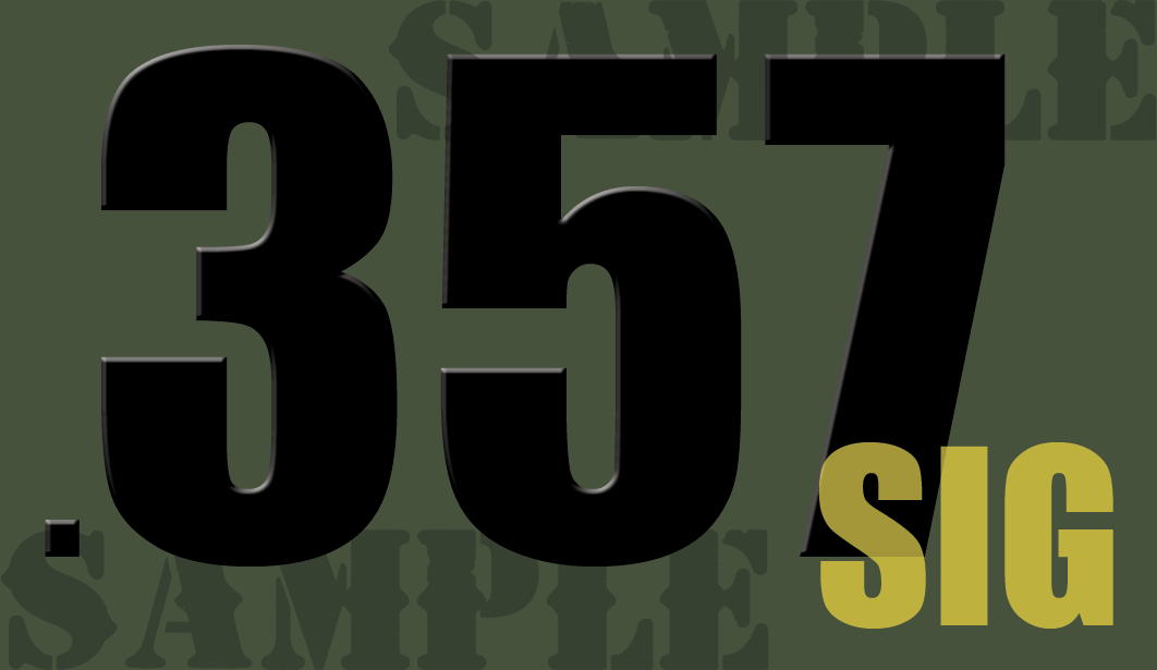 .357 Sig - Black - Standard  - .50Cal