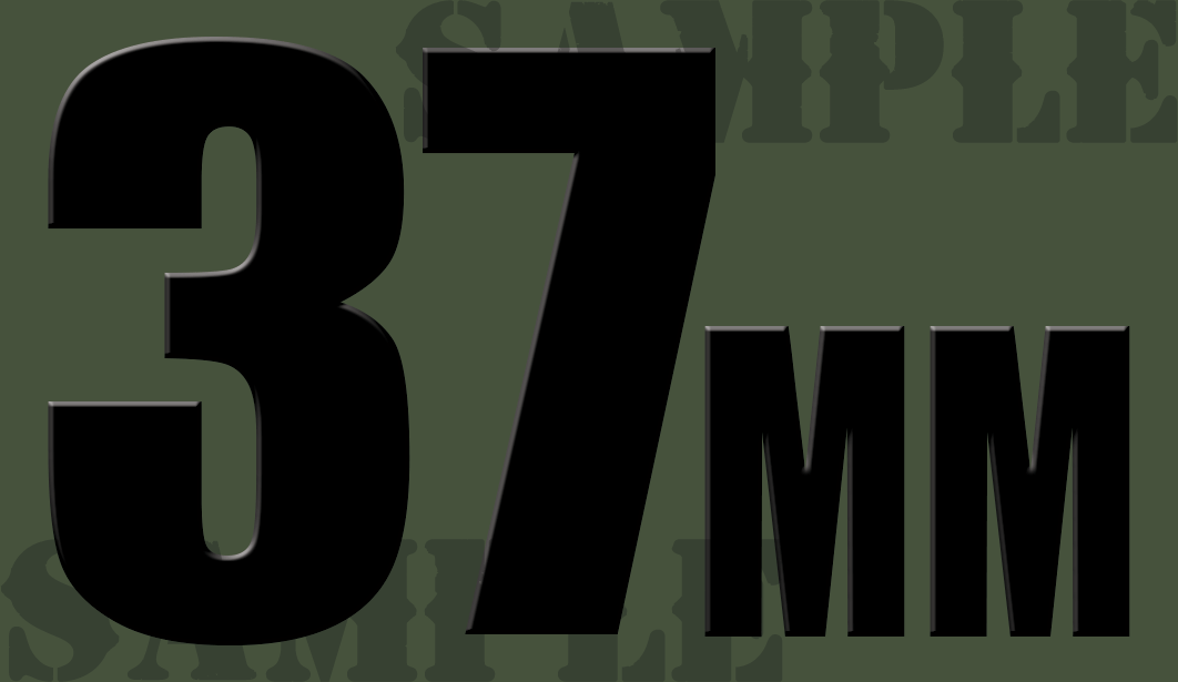 37mm - Black - Standard - .50Cal