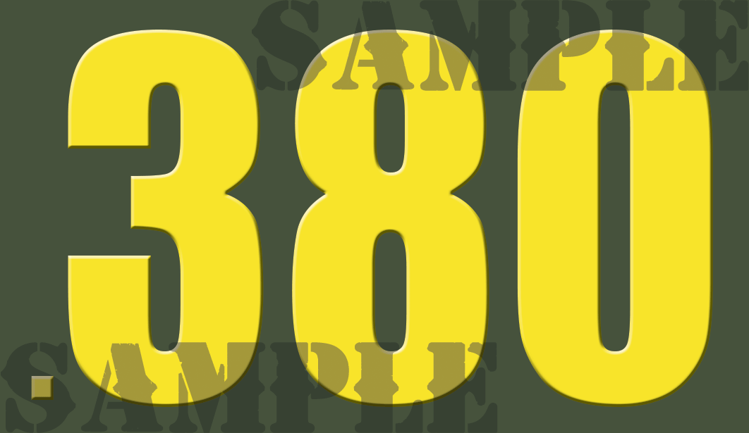 .380 - Yellow - Standard  - .50Cal