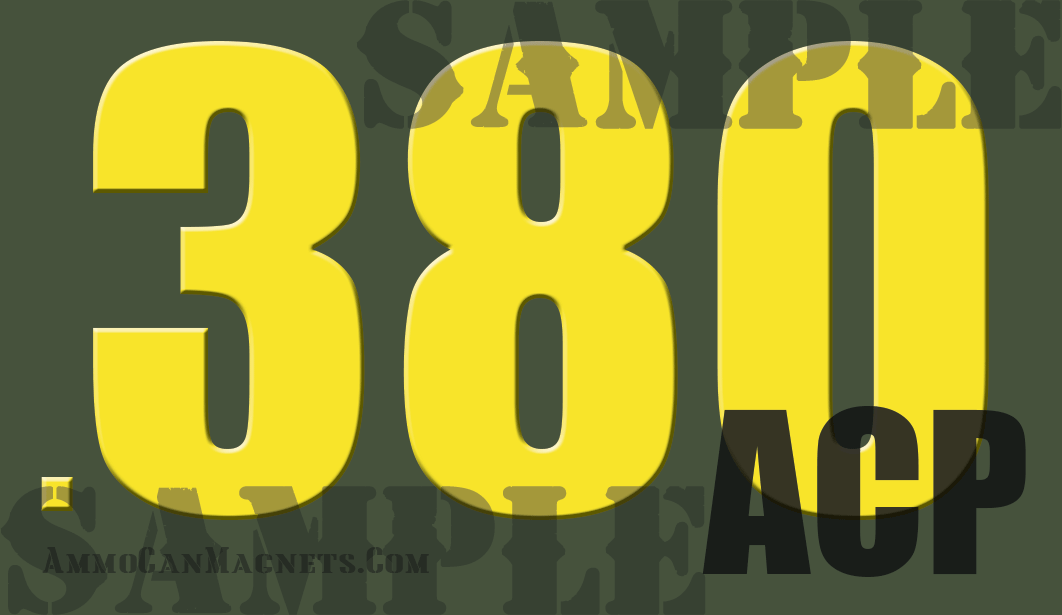 380ACP - Yellow - Standard - .50Cal