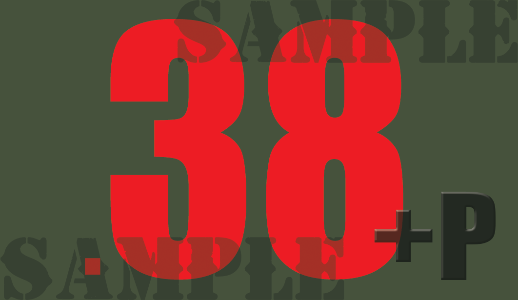 38+P- Red - Standard  - .50Cal
