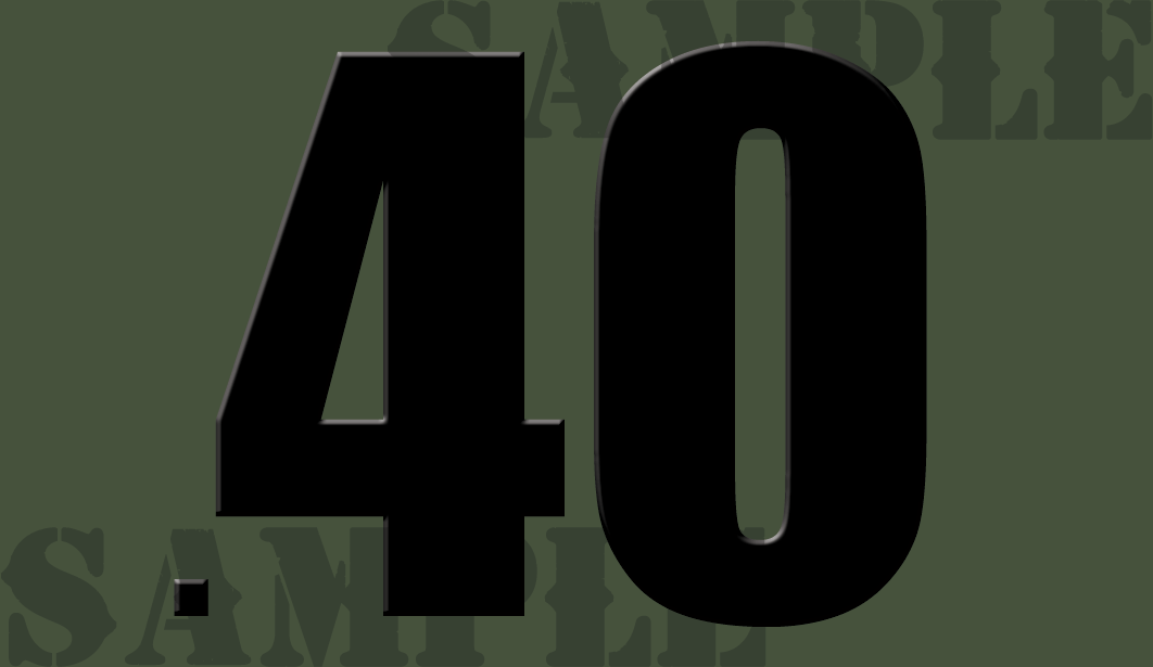 .40 - Black - Standard  - .50Cal