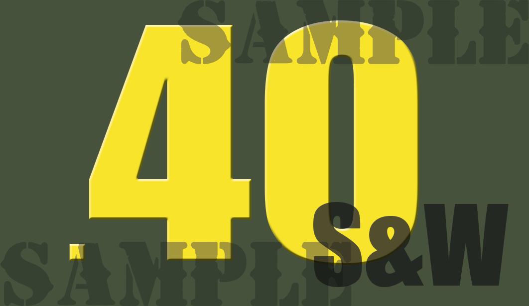 .40 S&W - Yellow - Standard - .50Cal