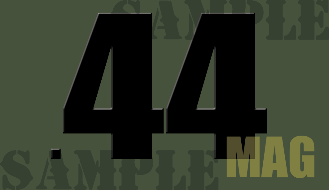 44 Mag - Black - Standard  - .50Cal