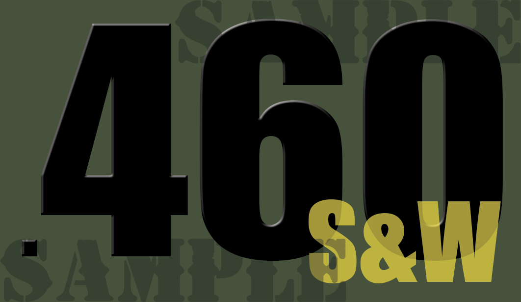 .460 S&W - Black - Standard  - .50Cal