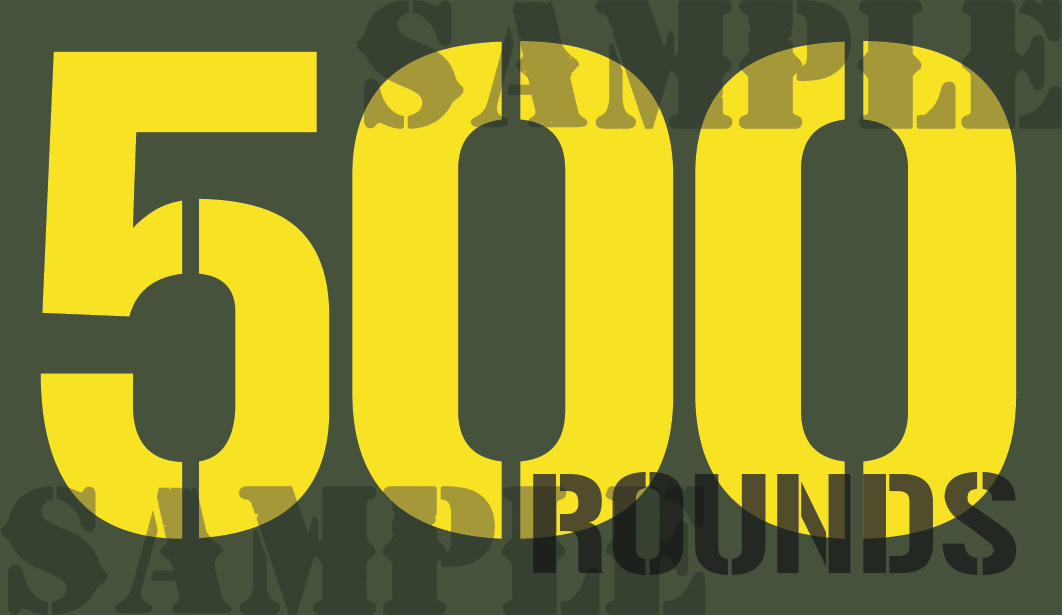 500 Rds - Yellow - Stencil  - .50Cal  (NC)