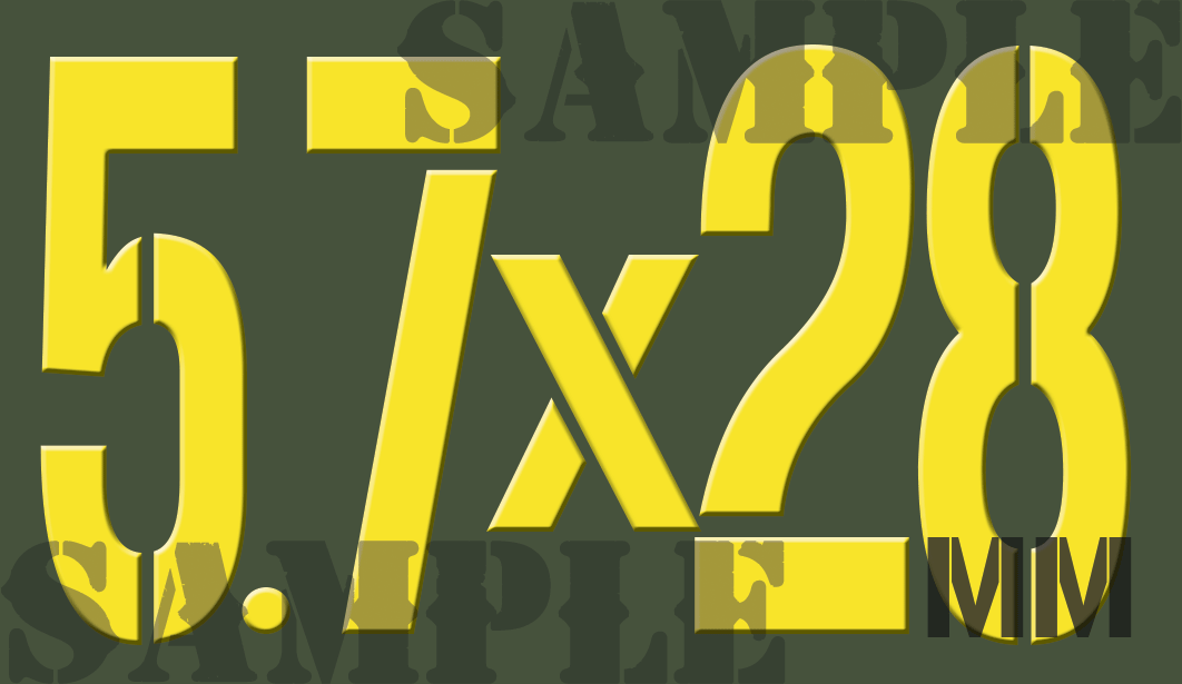 5.7x28mm - Yellow - Stencil - .50Cal
