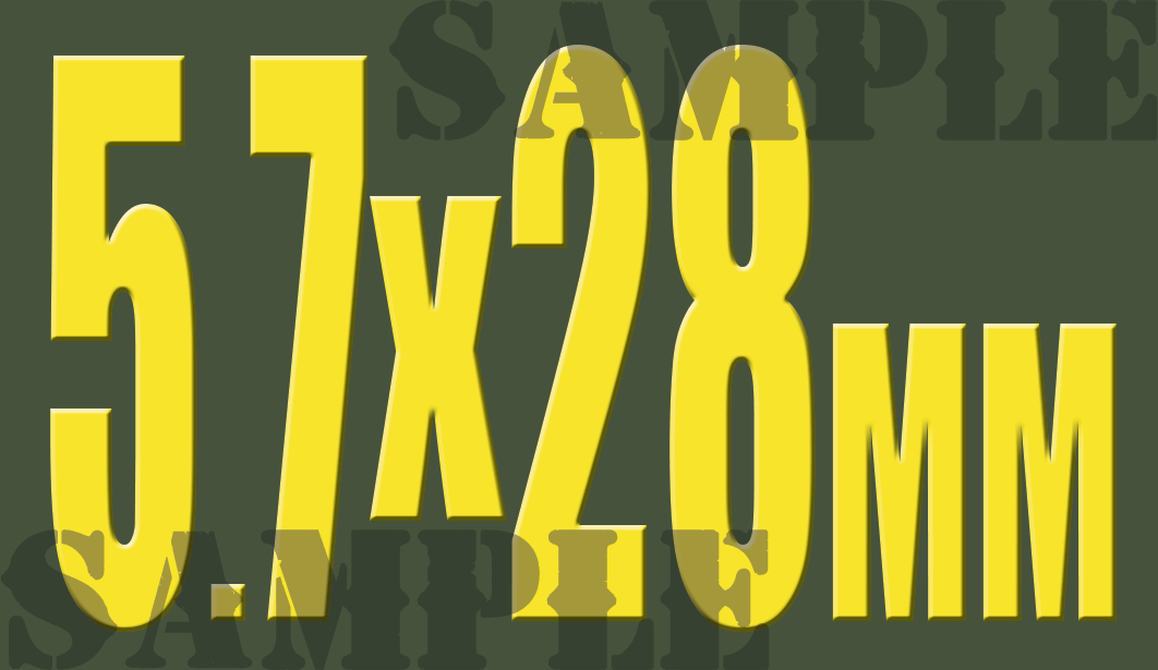 5.7 x 28mm - Yellow - Standard  - .50Cal