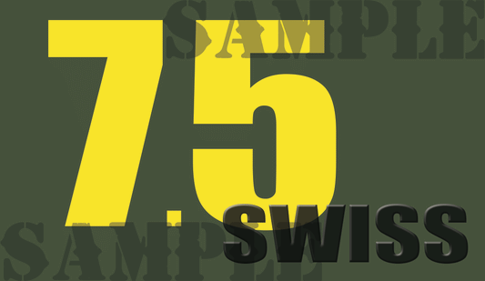 7.5 Swiss - Yellow - Standard  - .50Cal