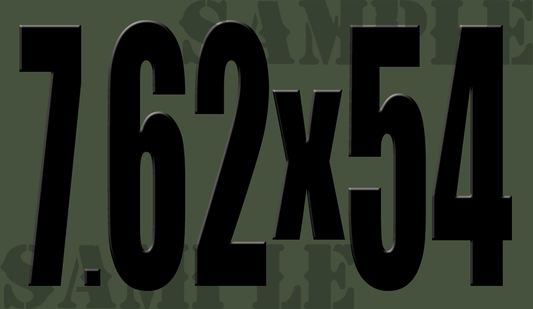 7.62x54 - Black - Standard  - .50Cal