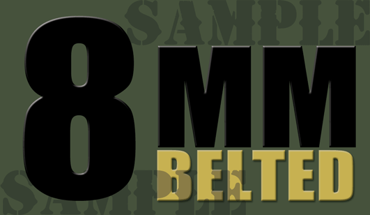 8MM Belted - Black - Standard  - .50Cal