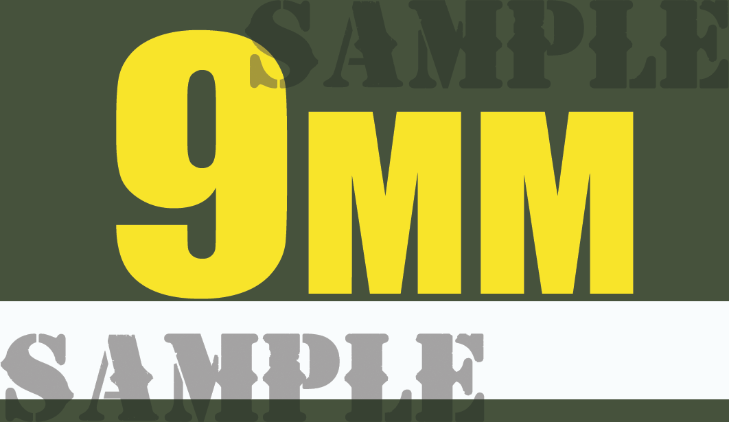9mm - Yellow - Standard - .50Cal  -Note/Qty Strip