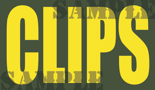CLIPS - Yellow - Standard  - .50Cal (NC)