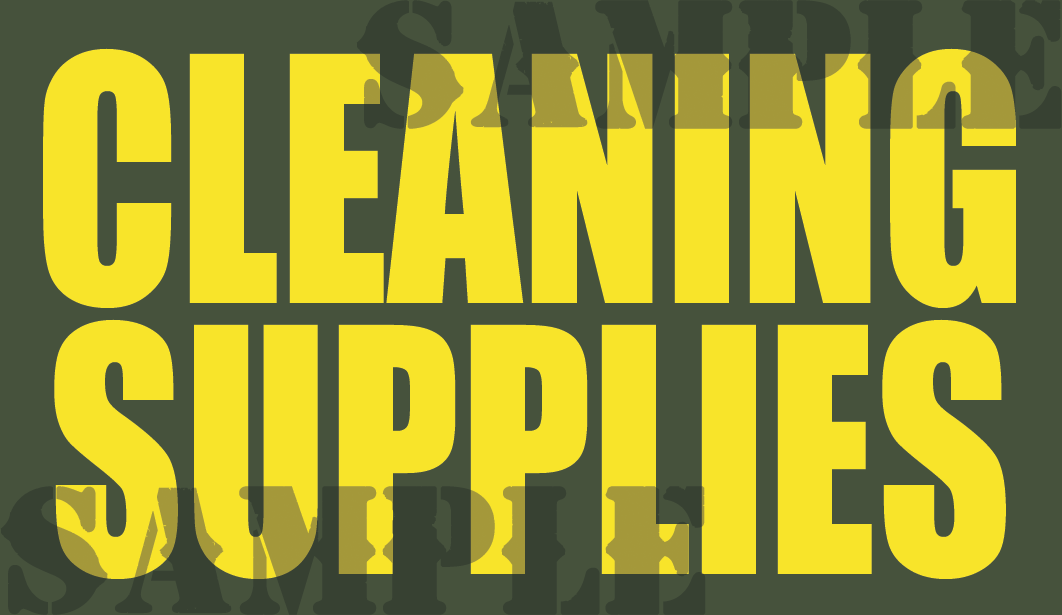 Cleaning Supplies - Yellow - Standard   - .50Cal (NC)