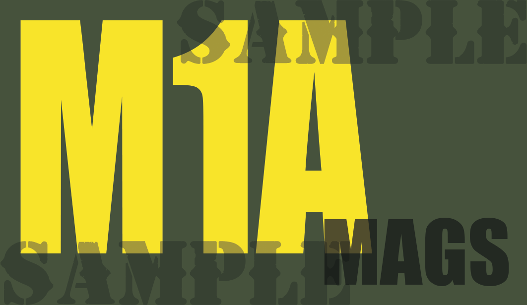M1A Mags - Yellow - Standard   - .50Cal (NC)