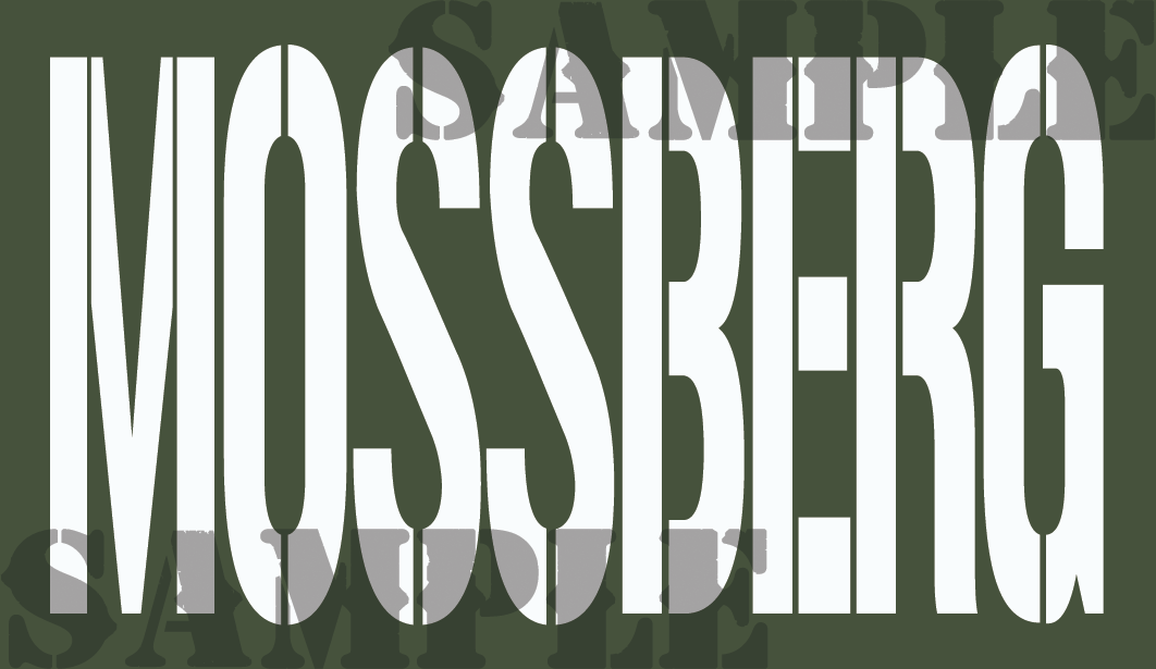 Mossberg - White- Stencil - .50Cal (NC)