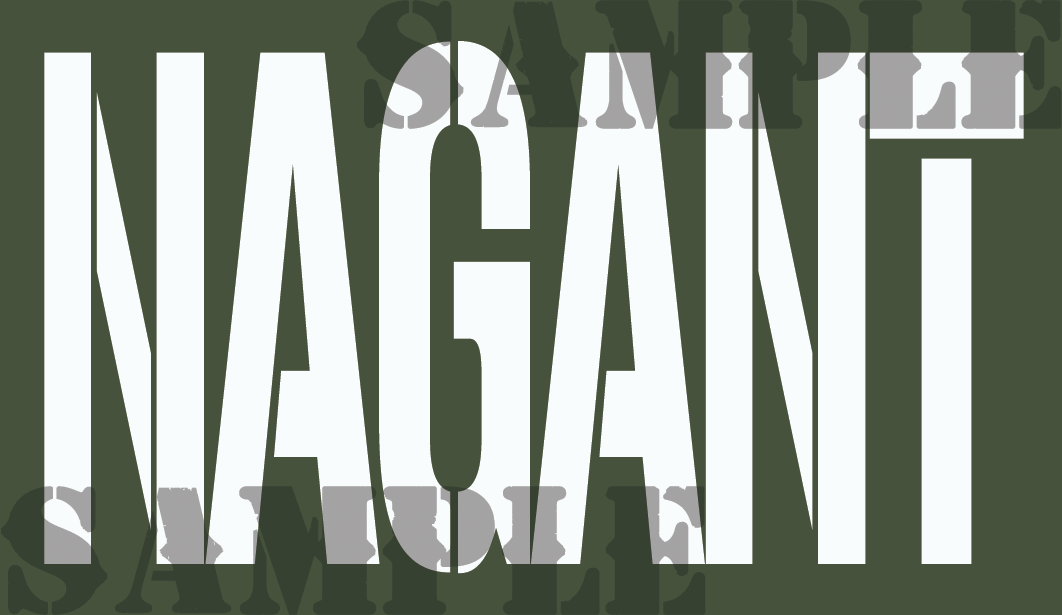 Nagant - White- Stencil  - .50Cal (NC)