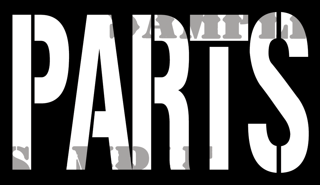 Parts - White on Black - Stencil  - .50Cal (NC)