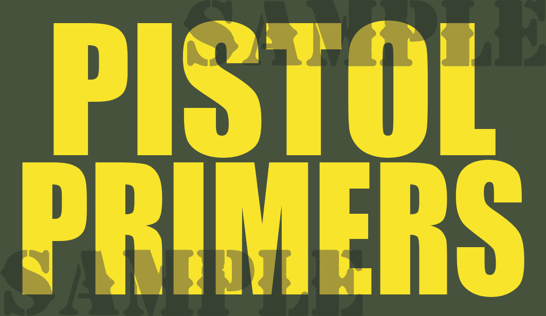 Pistol Primers - Yellow - Standard - .50Cal (NC)