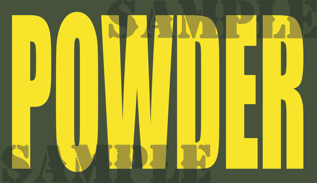 Powder - Sticker - Yellow - Standard - .50Cal (NC)
