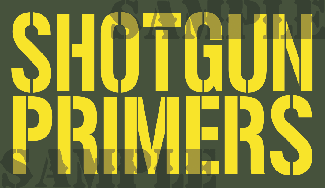 Shotgun Primers - Yellow - Stencil - .50Cal (NC)