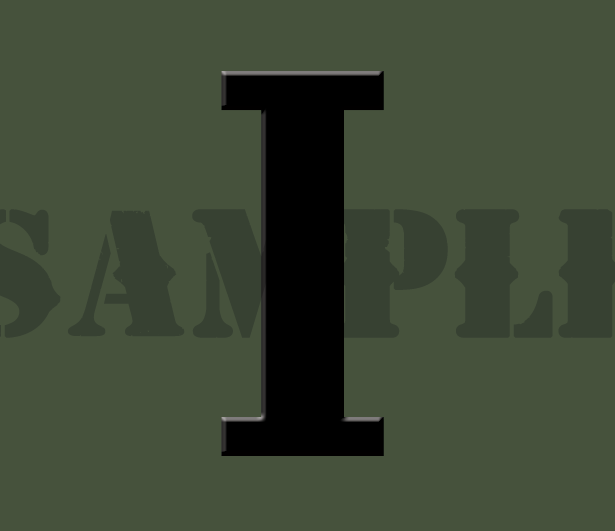 Roman Numeral "I" - Black - .30Cal (NC)