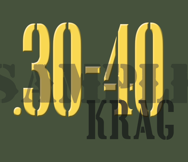 .30-40 Krag - Yellow - Stencil - .30Cal