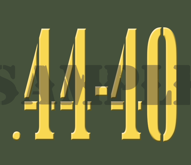 .44-40 - Yellow - Stencil  - .30Cal