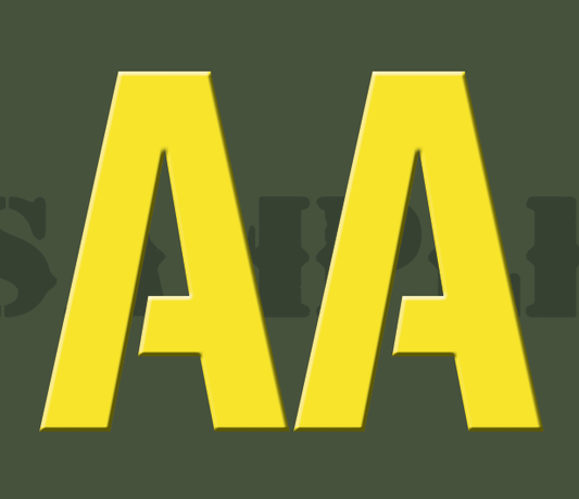 AA Battery - Yellow - Stencil  - .30Cal (NC)