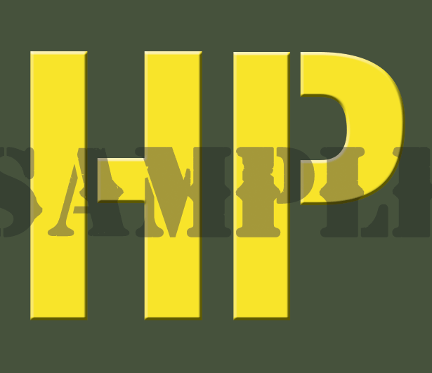 HP - Yellow - Stencil  - .30Cal (NC)
