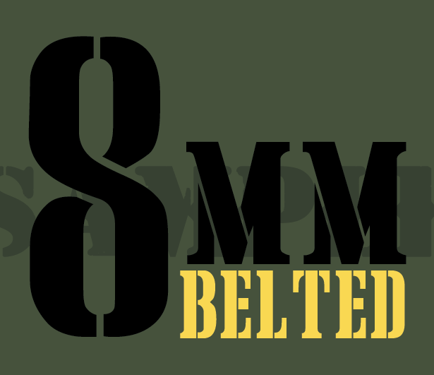 8mm Belted - Black - Stencil - .30Cal