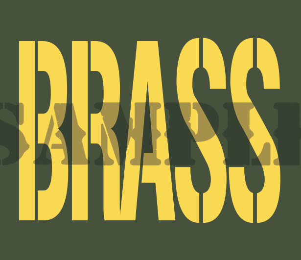Brass - Yellow - Stencil  - .30Cal (NC)