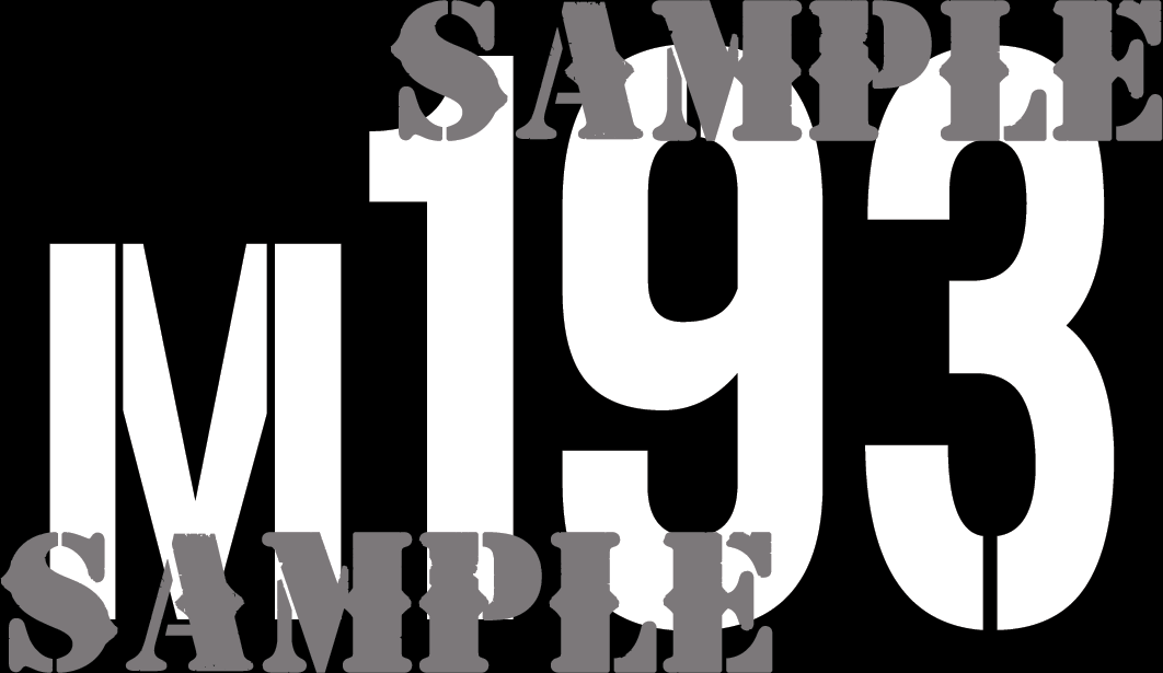 M193 - White on Black - Stencil - .50Cal