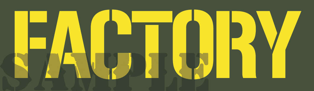 Factory - Yellow - Stencil - Half Height (NC)