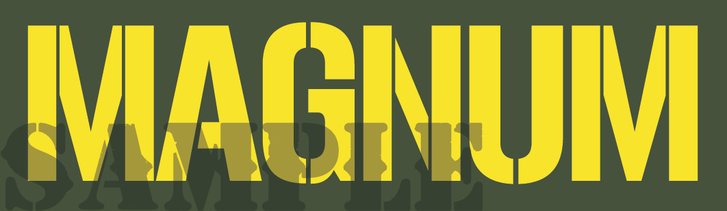 Magnum - Yellow - Stencil - Half Height (NC)