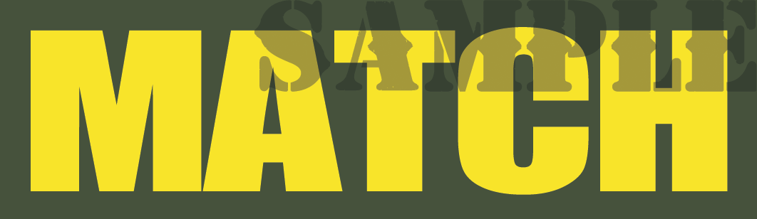 Match - Yellow - Standard - Half Height (NC)