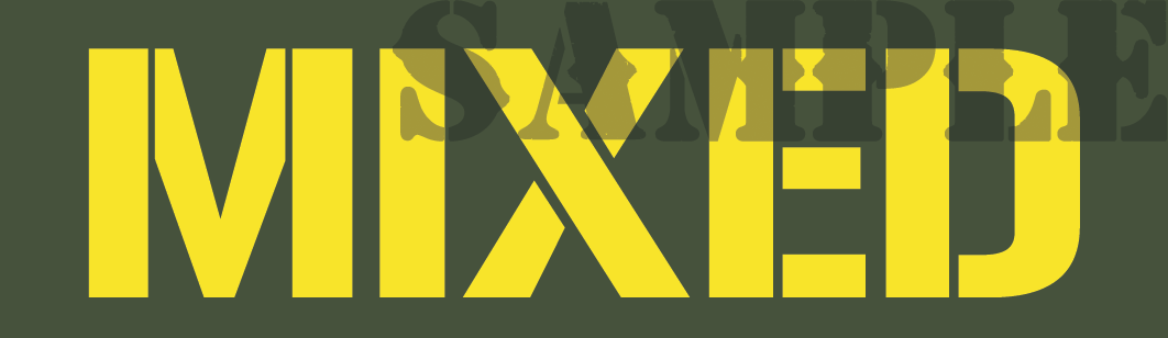 Mixed - Yellow - Stencil - Half Height (NC)