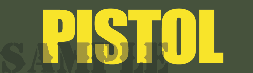 Pistol - Yellow - Standard - Half Height (NC)
